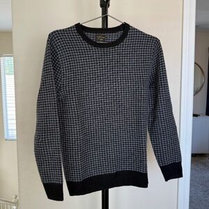 J. Crew 100% Cashmere Houndstooth Jacquard Sweater - XS